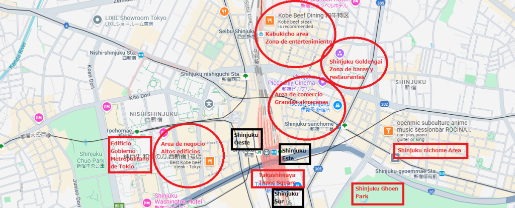 shinjuku map